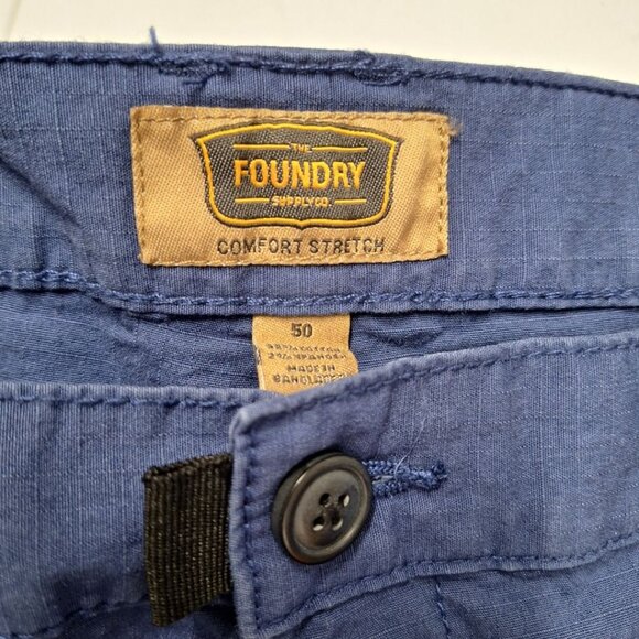 Foundry Shorts Comfort Stretch Mens 50 Blue Summer Fishing Boating - Picture 3 of 4